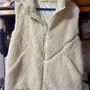 ZYIA Cream Teddy Vest